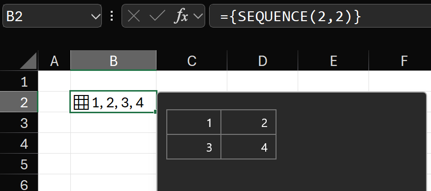 Indexing and addition on nested arrays in Excel - flex your data